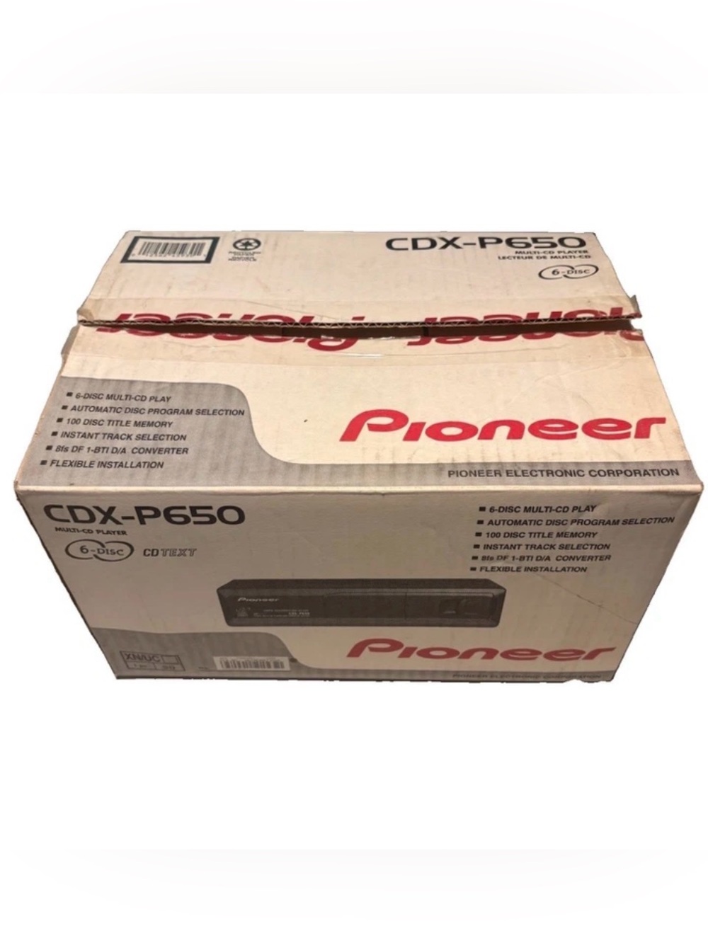 Vintage Pioneer CDX-P650 6-Disc Multi-CD Changer Player NOS New In Box Car Audio